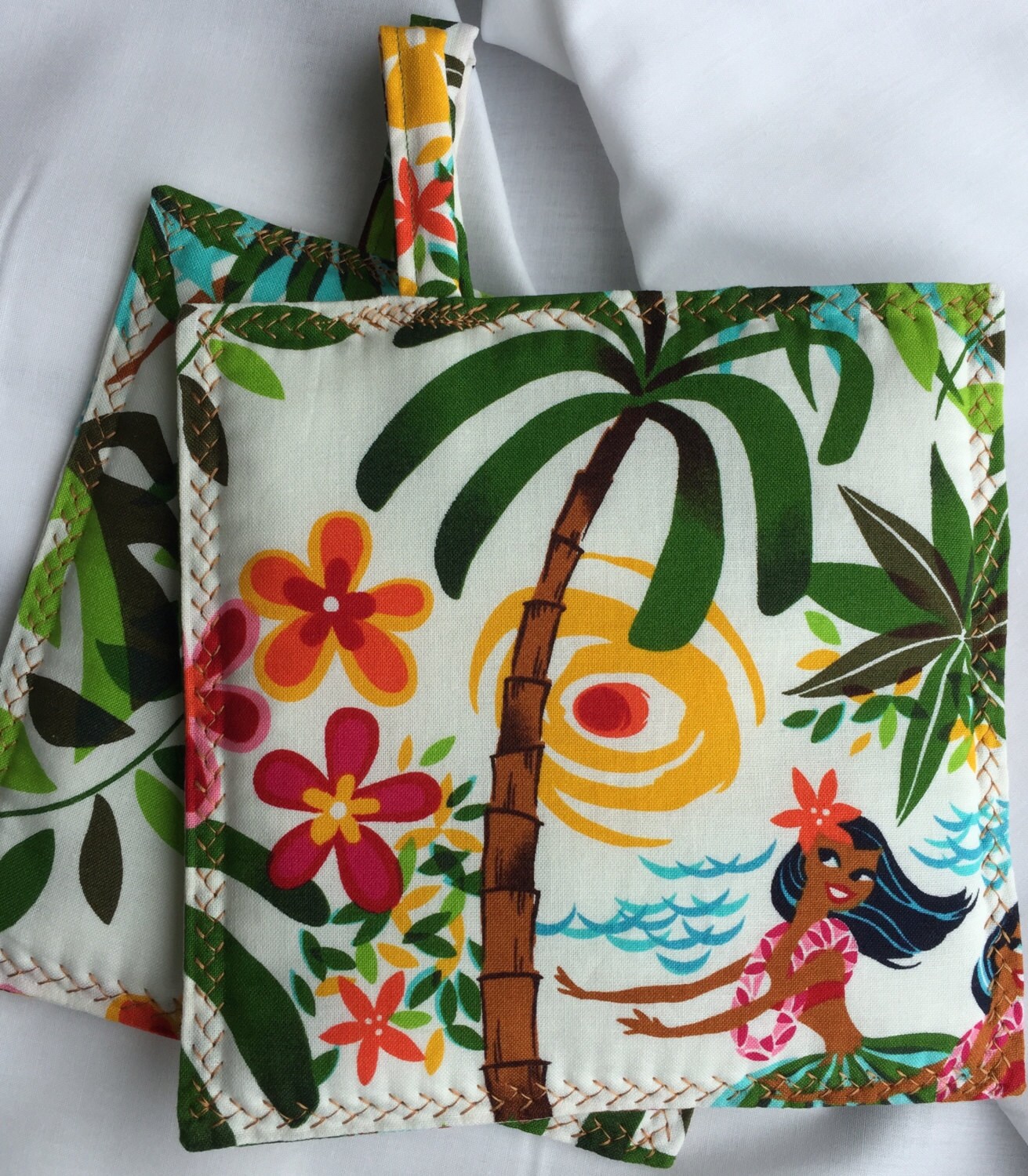 Made in Hawaii Made in USA Pot Holder Hula Potholders