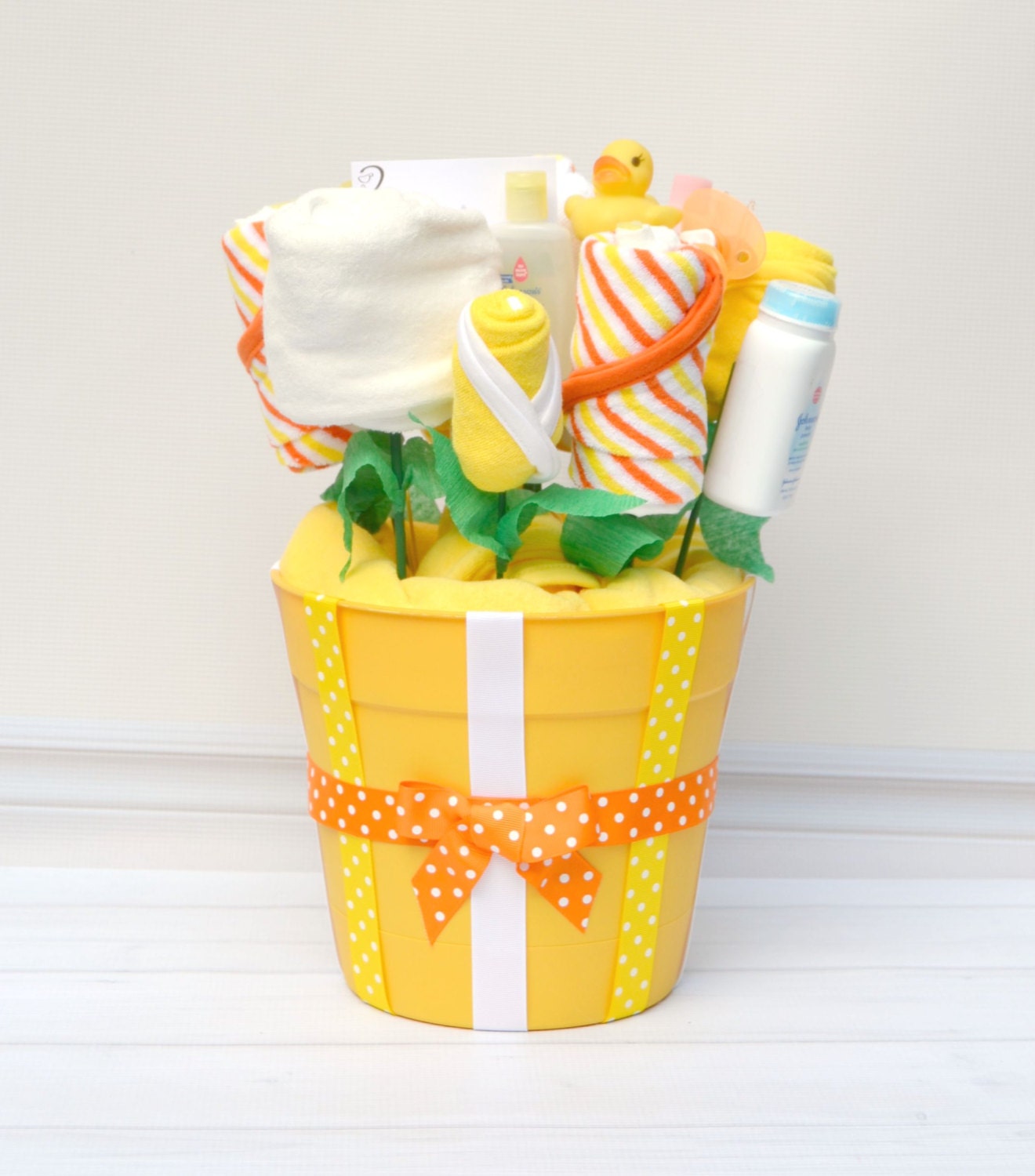 Unisex baby gift basket