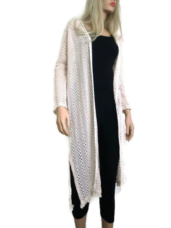 ivory duster cardigan