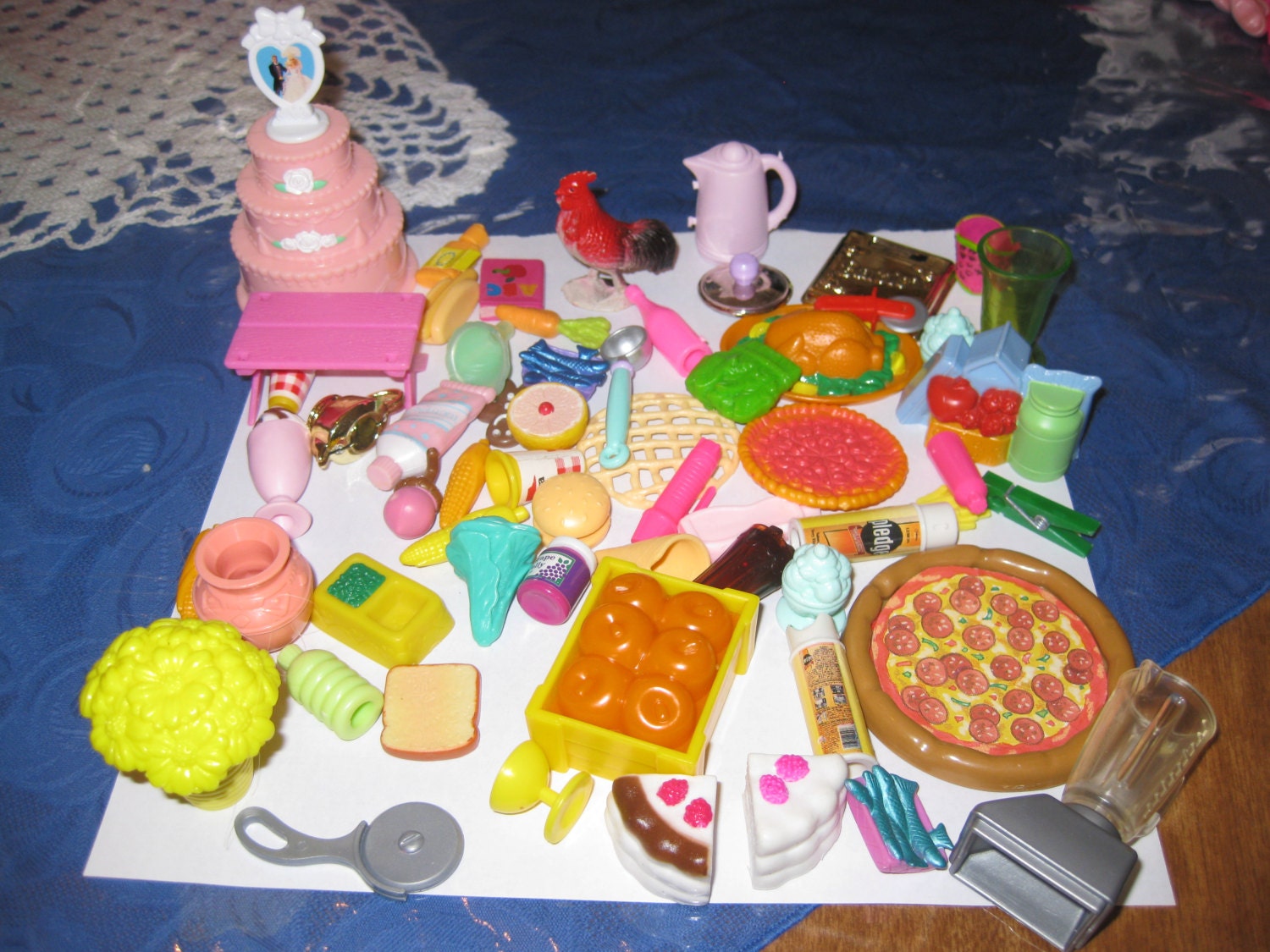 barbie dishes and food