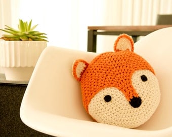 Crochet Fox Pillow