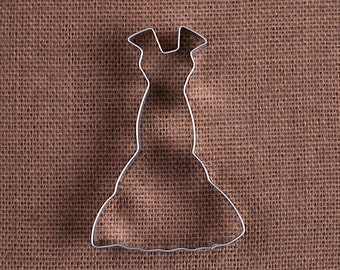 Wedding Dress Cookie Cutter, Little Black Dress Cookie Cutters, Metal Cookie Cutters, Wedding Cookie Cutters, Dress Biscuit Cutters