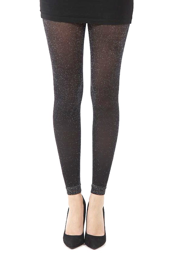 Fine Net Lurex Glitter Footless Tights by LeggsBeautiful on Etsy
