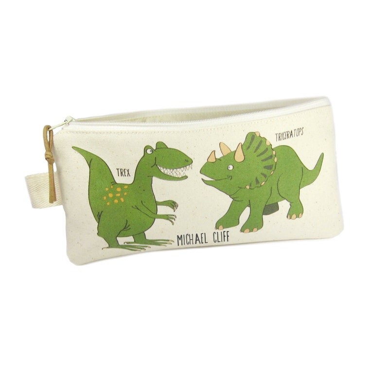 Dinosaur Pencil Case Pencil Bag Large Pencil Case Canvas