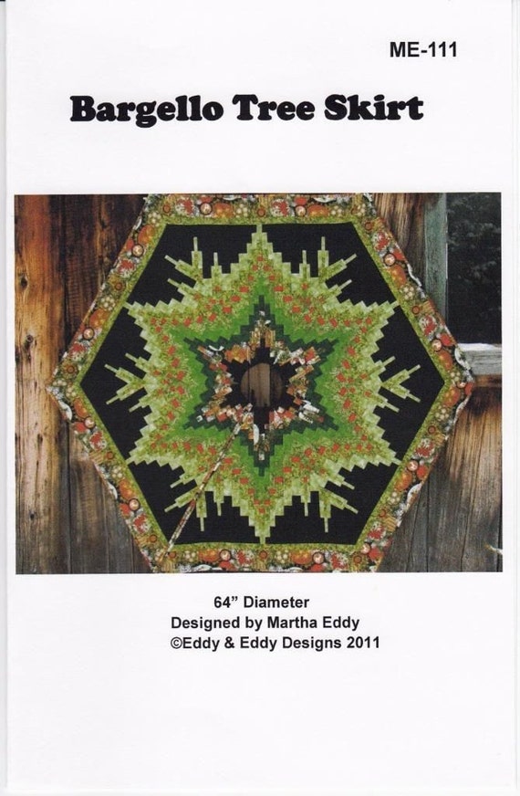 Bargello Tree Skirt Christmas Holiday Martha Eddy Quilt