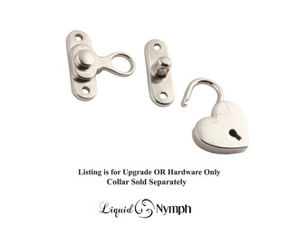 Bondage Collar Unique Locking Hardware Closure BDSM Collar Sold Separately Upgrade Only