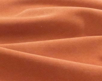 TANGERINE orange SOFT brushed TWILL upholstery fabric 4.5 yard piece 34-44-10-049