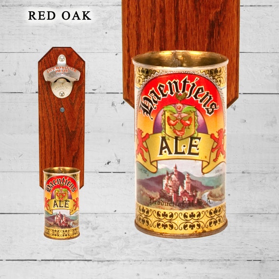 Wall Mounted Bottle Opener with Vintage Haentjens Castle Ale