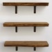 Floating Shelf Live Edge Slab Wood Open Shelving by realwoodworks1