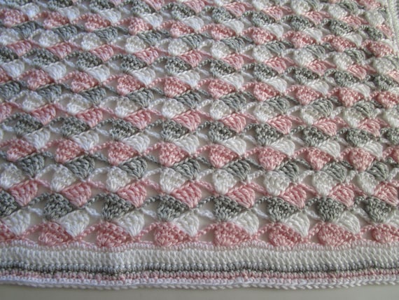 Easy Crochet Afghan Pattern,Sideways Shells, Tilted Shell, Crochet ...
