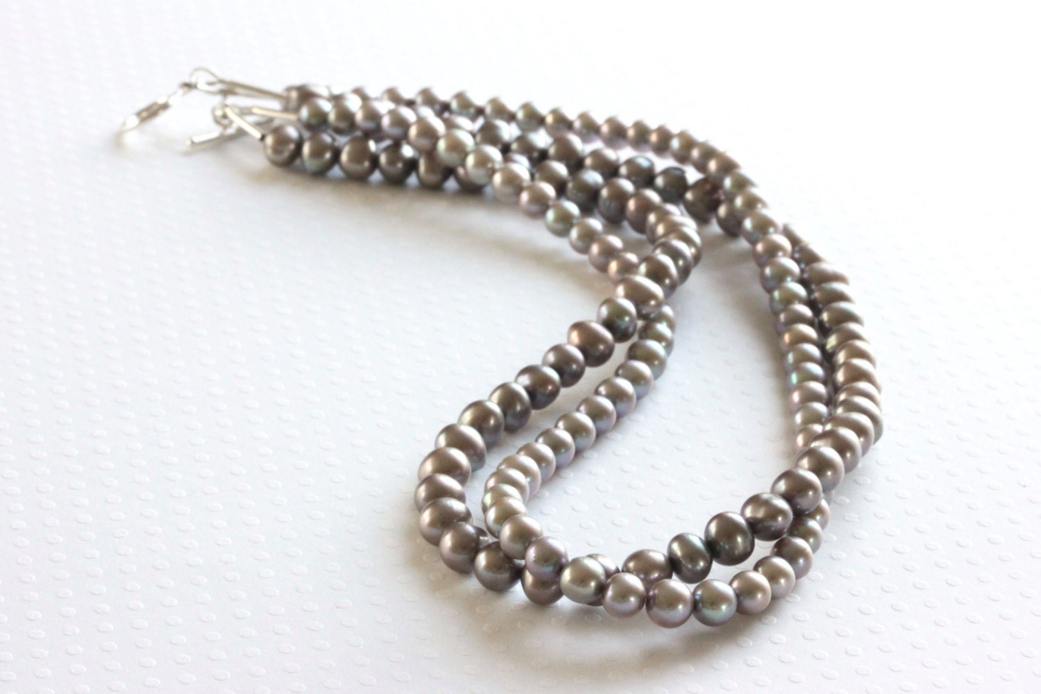 Multi Strand Pearl Necklace Freshwater Pearl by ThePassionatePearl