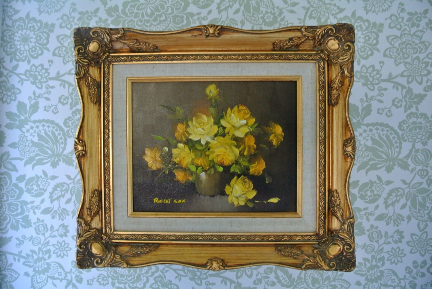 ORIGINAL Robert Cox Oil on Canvas PaintingSignedYellow