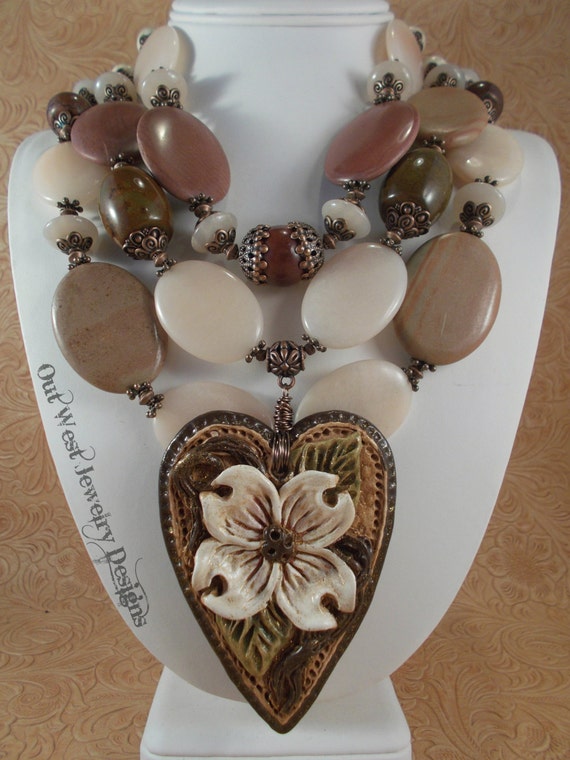 pink western necklace