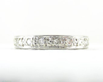 open work diamond wedding ring