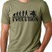 Drummer Evolution Music Humor Drums Unisex 100% Cotton Short-Sleeve T