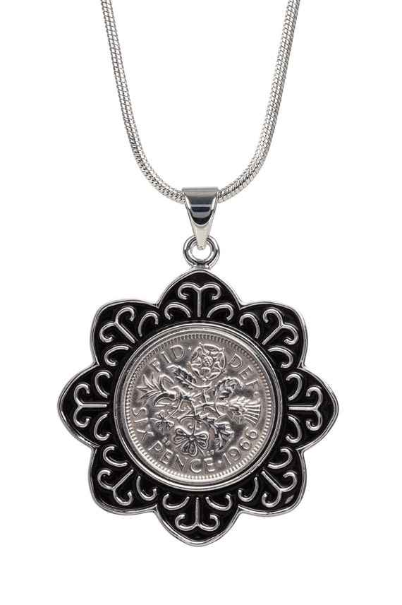 51st Birthday Gift 1966 English Coin Pendant Includes