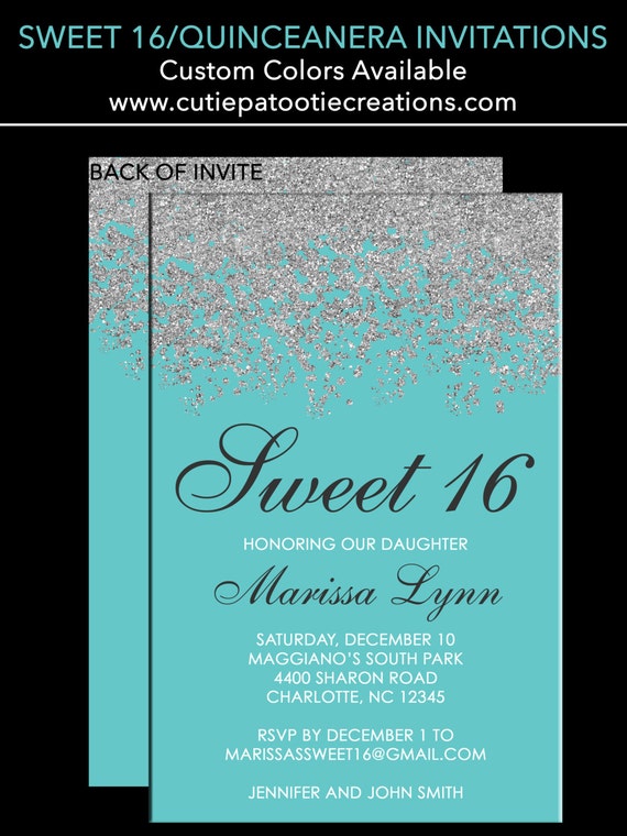 Examples Of Sweet Sixteen Invitations 10