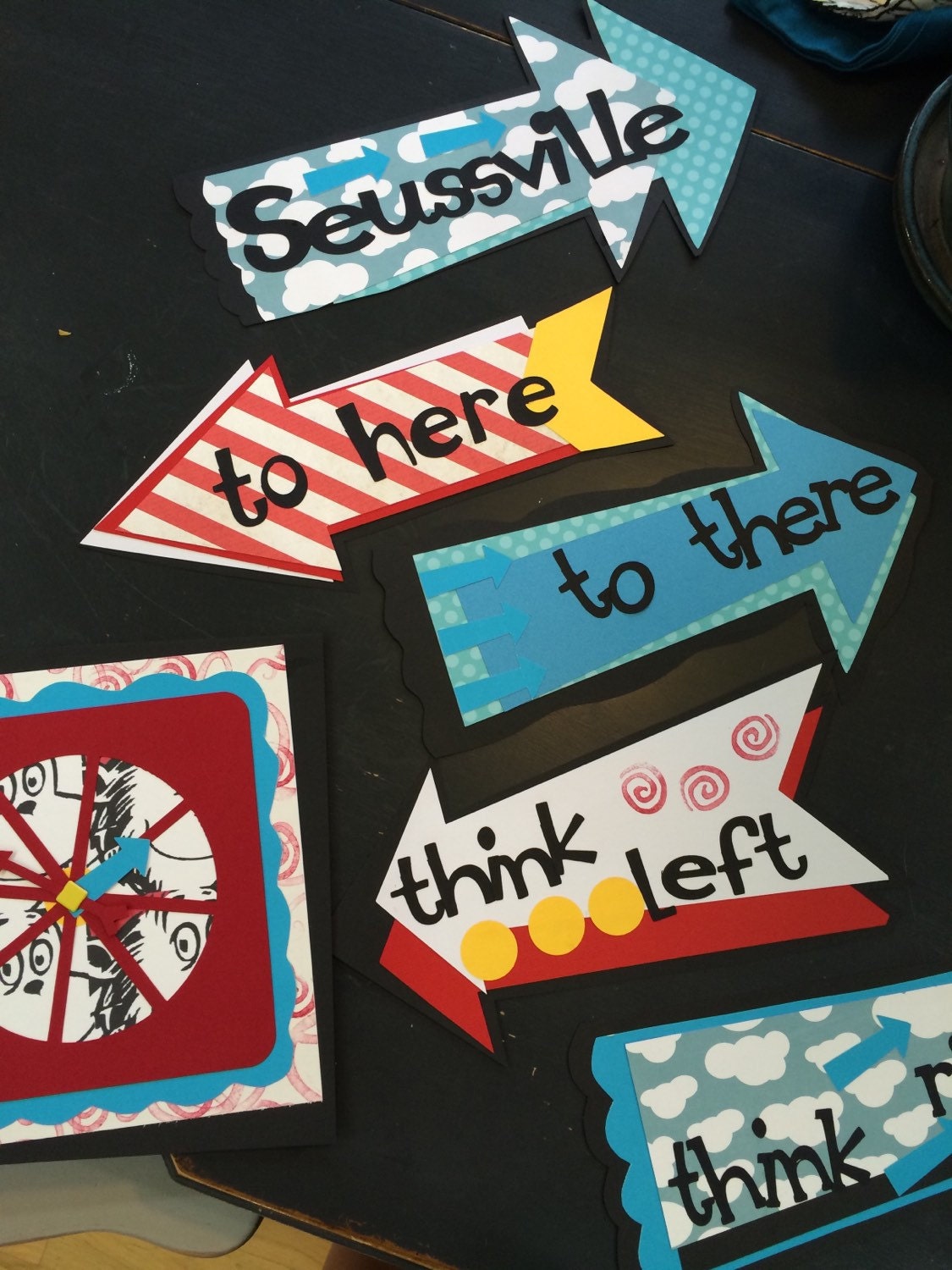 Dr Seuss Inspired Arrow Signs Directions Party Decora - vrogue.co