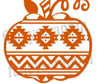 Aztec Pumpkin SVG Cutting File for TShirts, Wall Art, Etc.