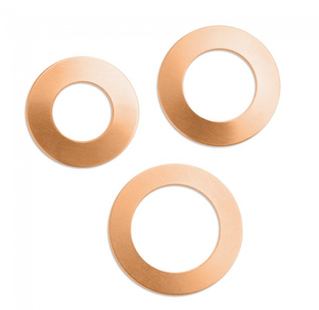 Copper Washer Stamping Blank Variety Pack ImpressartStamping Blanks