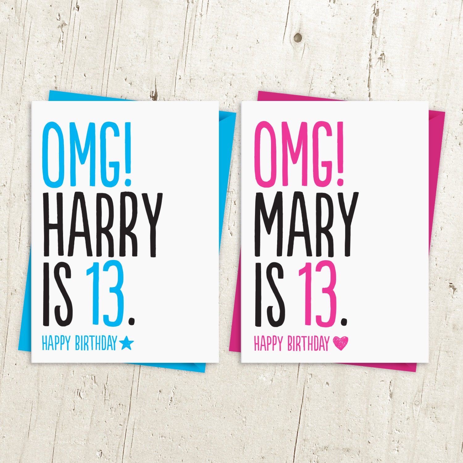 OMG You Are 13 Birthday Card