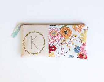 Personalized Thank You Gift, Monogram Clutch, Personalized Friend Gift, Best Friend Gift, Thank You Gift for Friend Monogram Gifts for Women