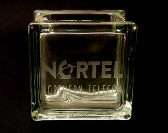 Northern Telecom - Nortel Promotional Glass Block