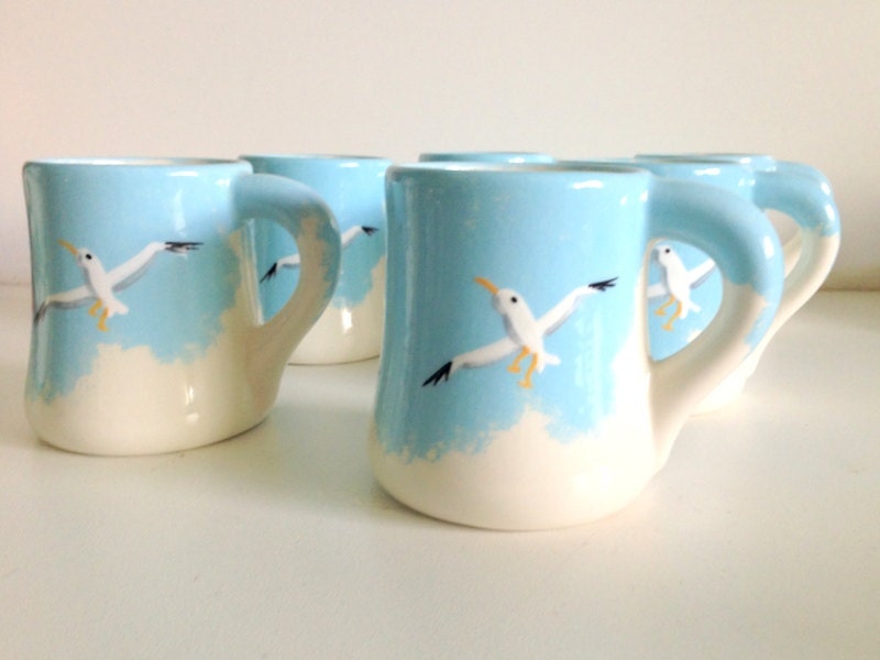 Vintage Jobi Pottery Mugs Cape Cod