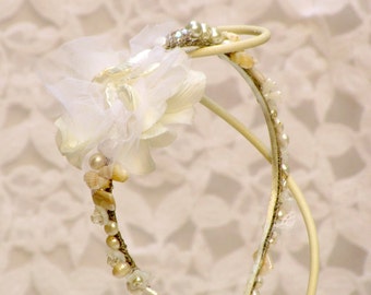 Beach wedding headband bridal hair piece,beach wedding hair accessories,seashell headband wedding,wreath bridal headpiece beach bridal crown