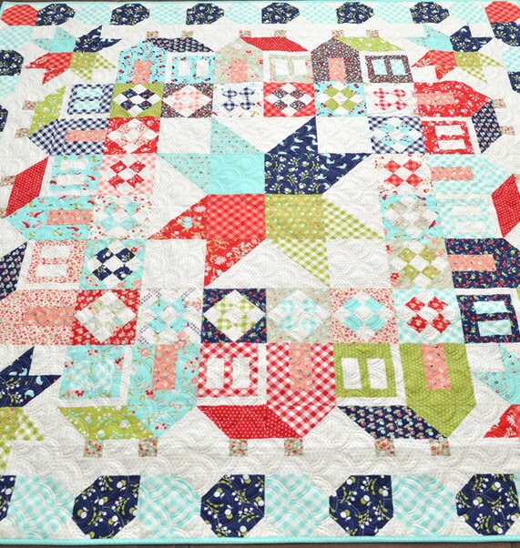 LAST ONE SALE Summerville Quilt Kit designed by Camille