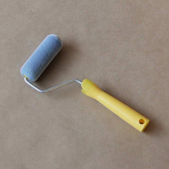 Stencil Flocked Roller and Handle Kit for Wall Decor and More