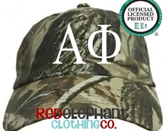 Alpha Phi Hat, Monogrammed Camo Hat, Monogram Baseball Cap, Monogram Camouflage Hat, Personalize Baseball Hat, Sorority Gift, Embroidere Cap