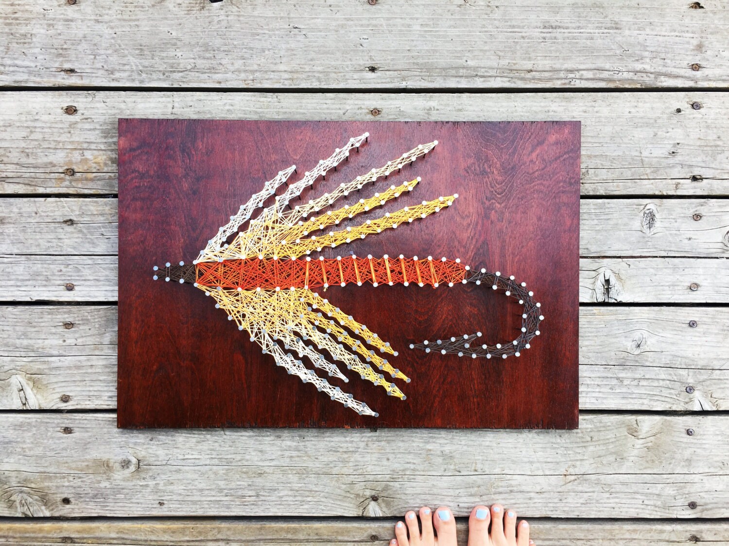 Fly Fishing String Art String & Nail Bozeman by stringandnail0