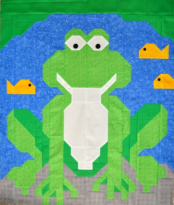 frog-quilt-pattern-with-instructions-for-3-sizes