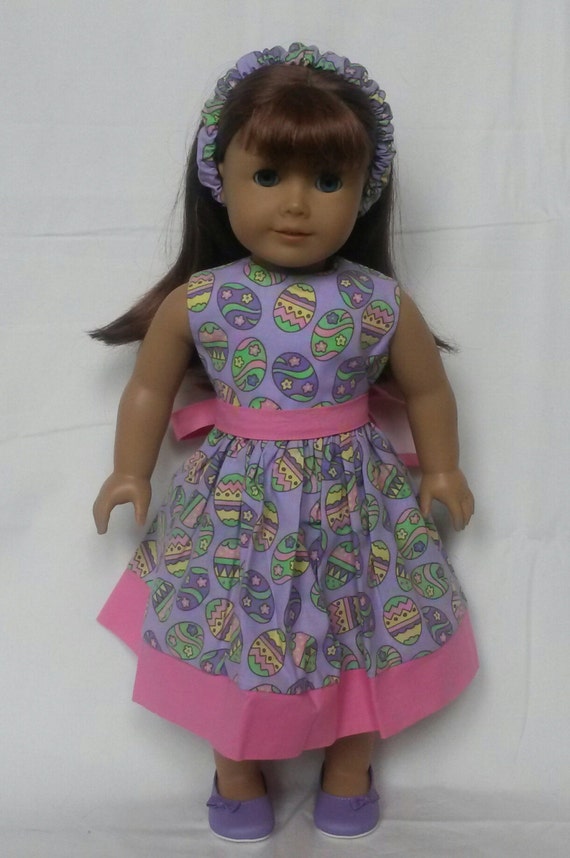 Doll clothes fits 18 American Girl Doll Easter Dress Set