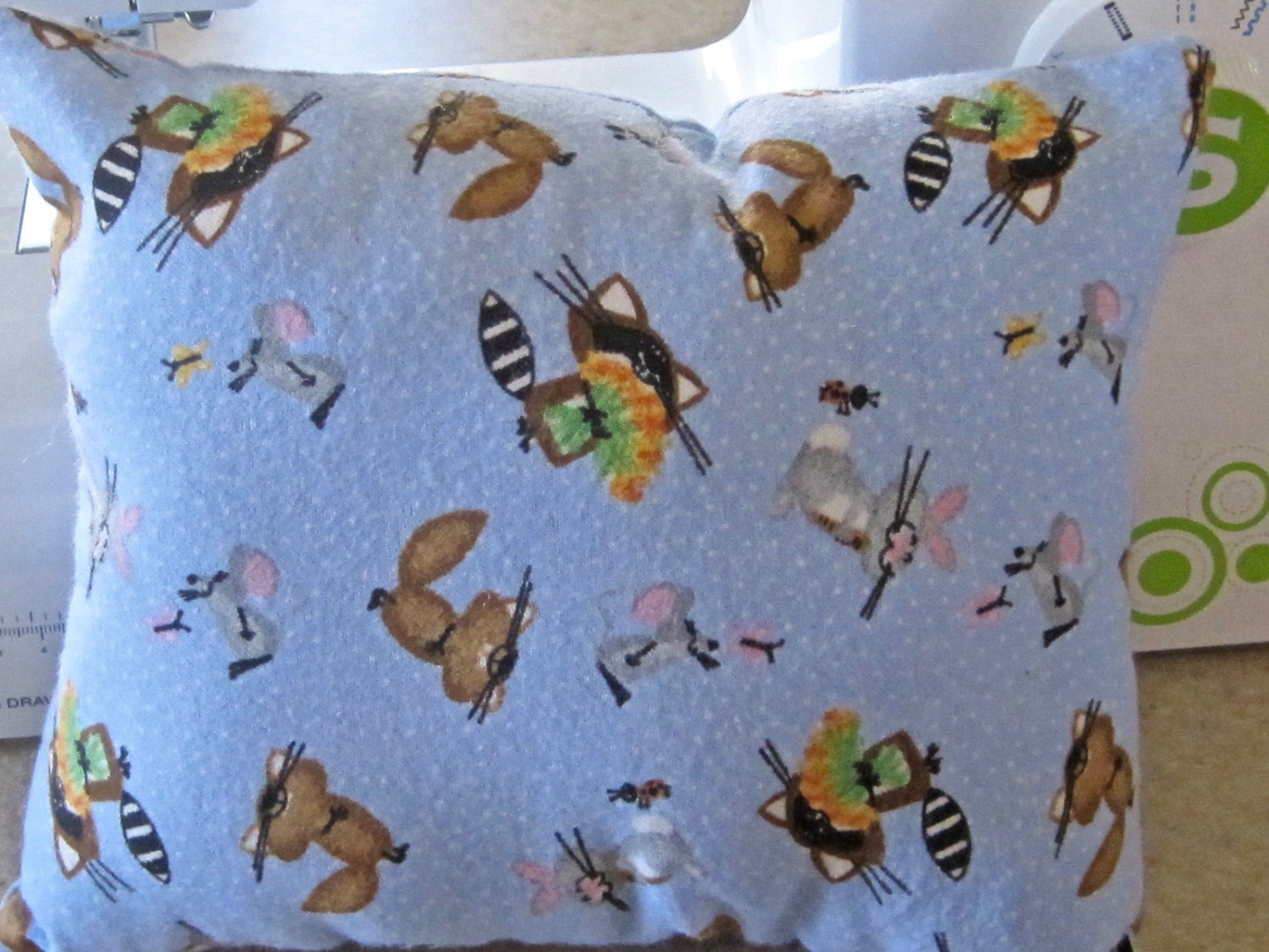 Pillow Woodland Animals Travel Baby Toddler Comfort Small Day