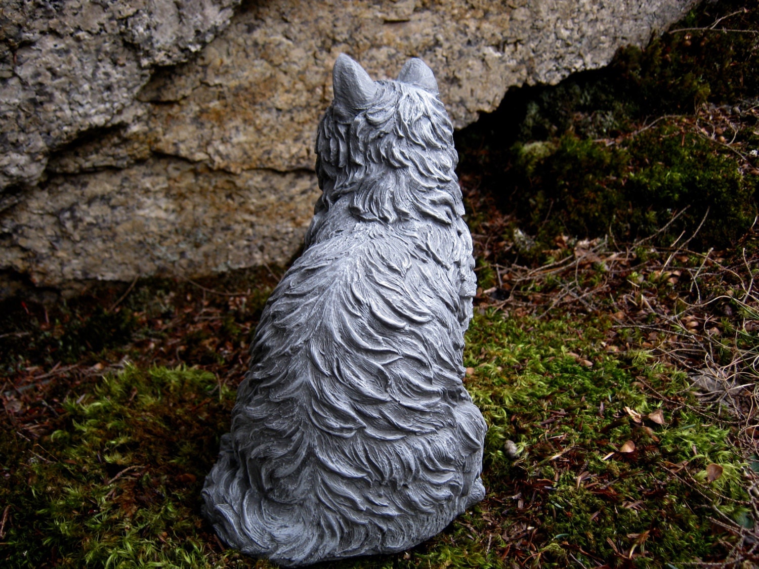 Béton chat statue figure ciment décor de jardin Statues de