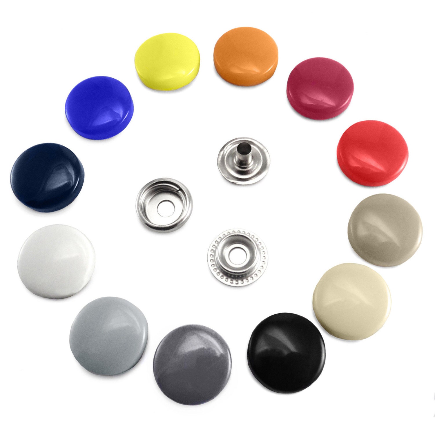 17 mm Plastic Poppers Snap Fasteners Press Studs Sewing