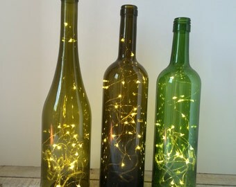 Wine Bottle Decor Lights Inside Wine Bottle