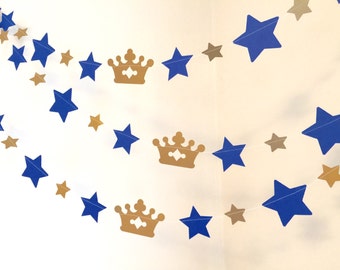 Little Prince Baby Shower Decor - Little Prince on the Way - Little Prince Inspired Decor - Little Prince Birthday Garland - custom colors