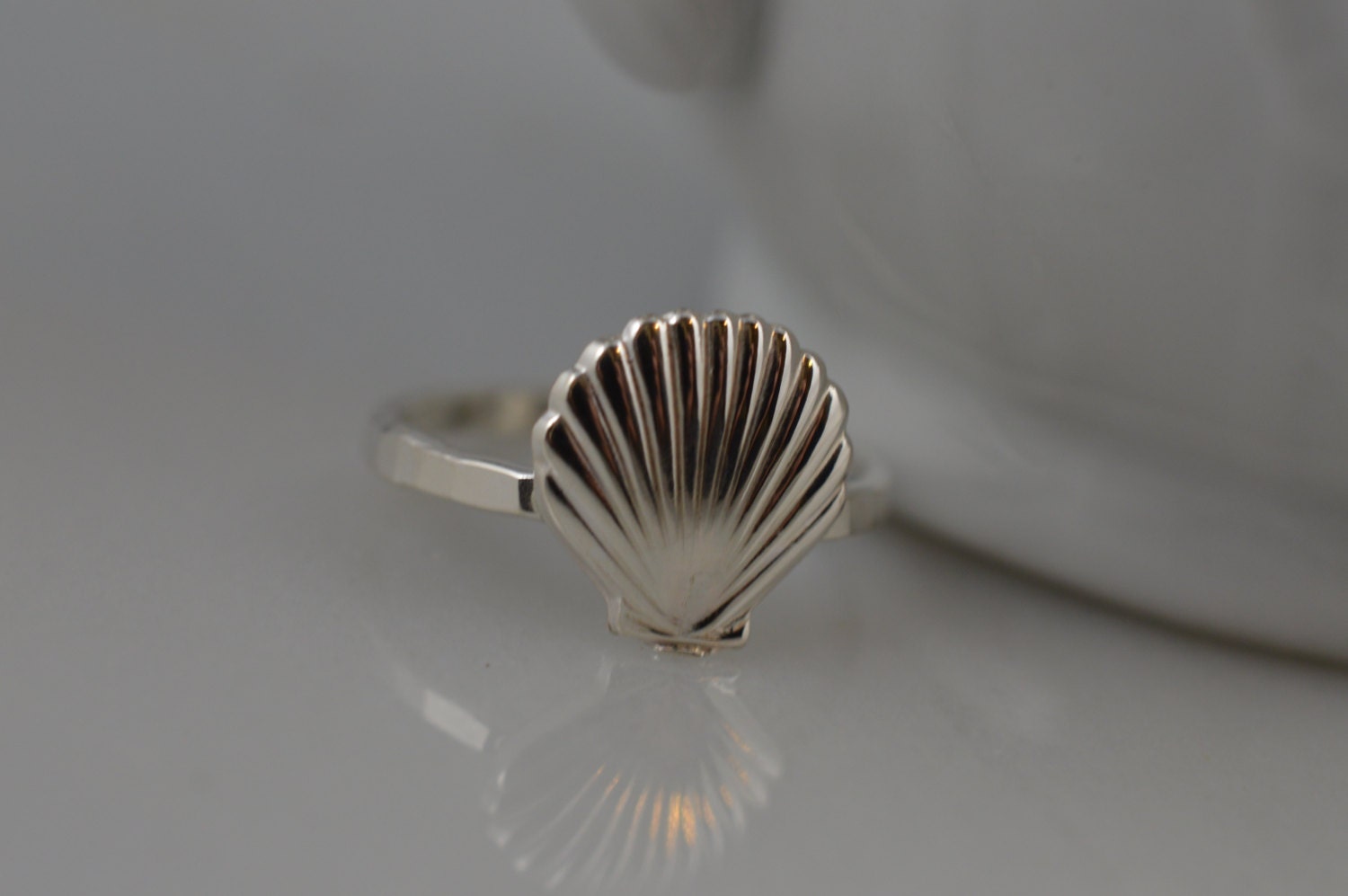 Sterling Silver Seashell Ring