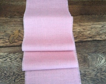 Pink Burlap Table Runner Light Pink Table Runner Blush Pink Wedding Decor Baby Girl Shower Decoration Burlap Tablecloth Nursery Decor