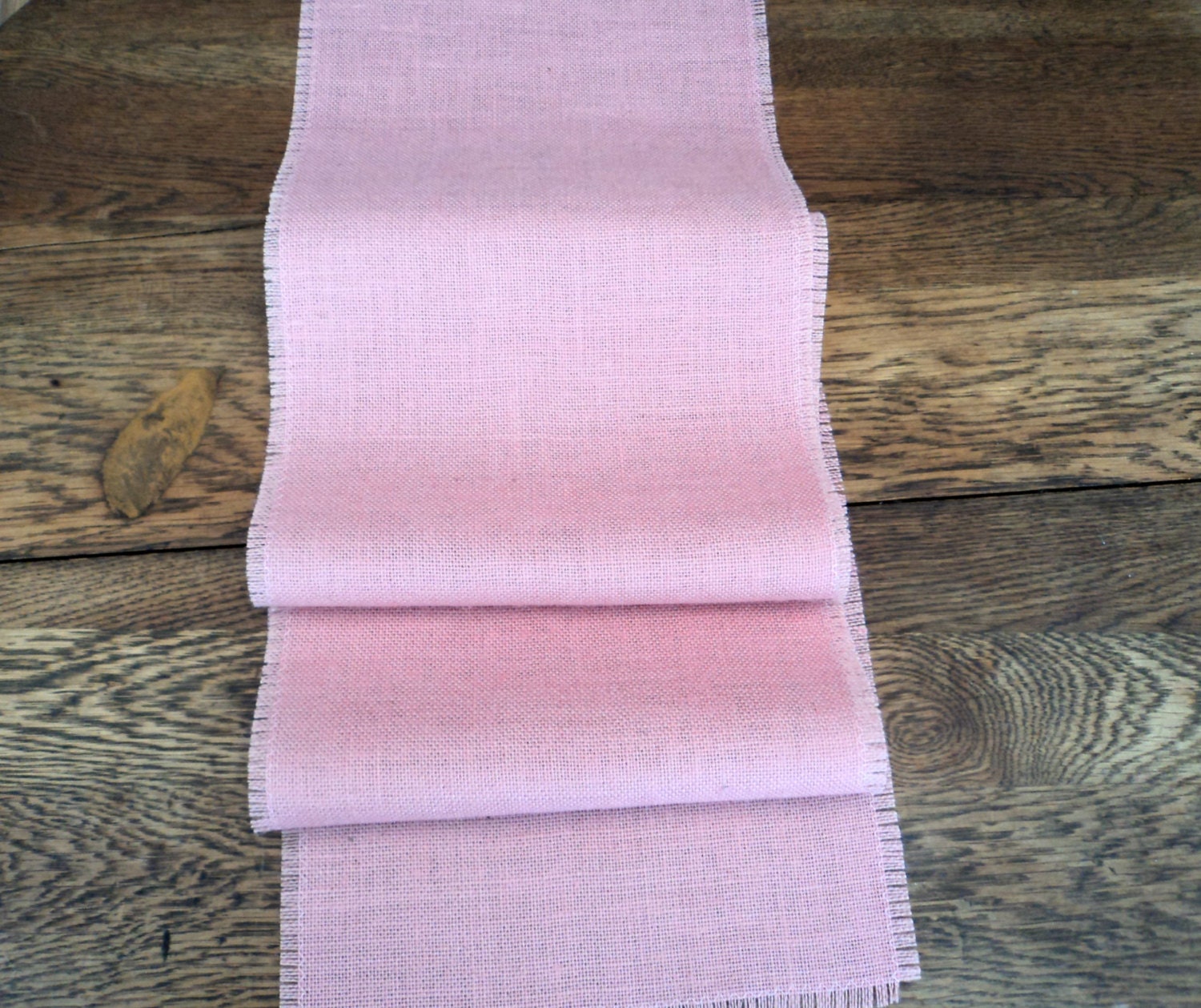 Pink Burlap Table Runner Light Pink Table Runner Blush Pink