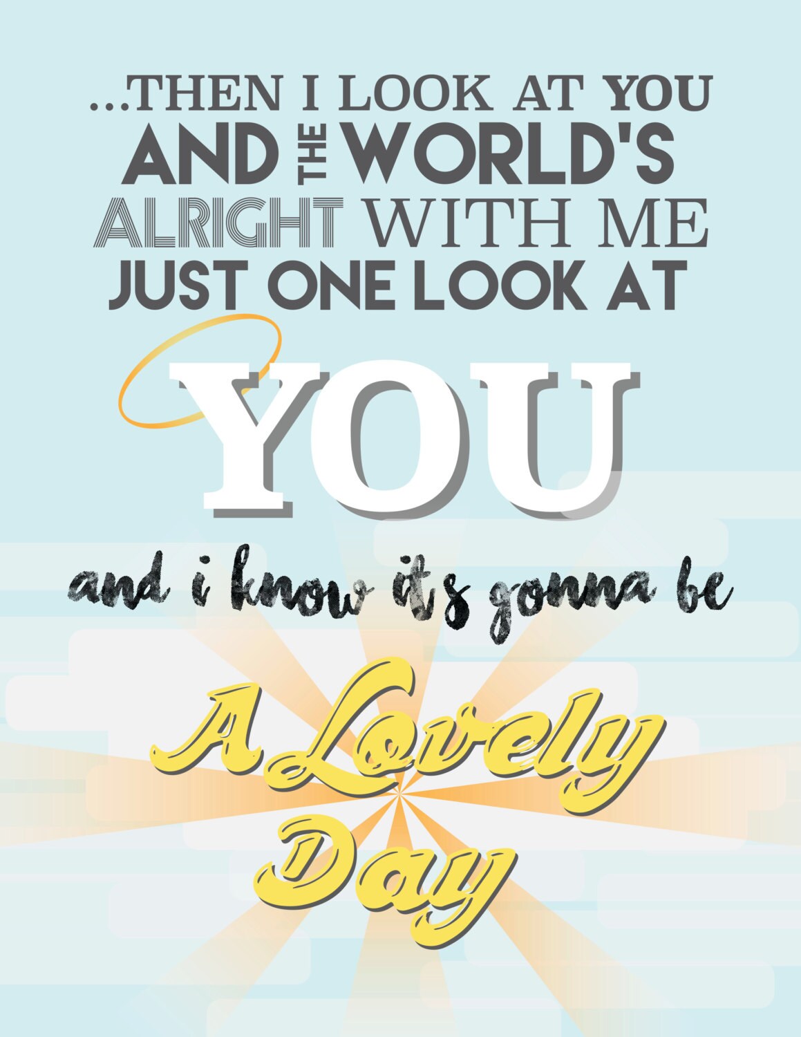 LOVELY DAY Bill Withers Song Music Poster Art Print