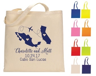 State to State Favors, Destination Tote Bags, Personalized Tote Bags, Wedding Tote Bags, Welcome Bags, Wedding Favors, 1228, 1091, 1147