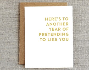 Funny New Year's Card, Happy New Year Card, New Year Card, New Year's Eve Card, 2016 Card, Holiday Card