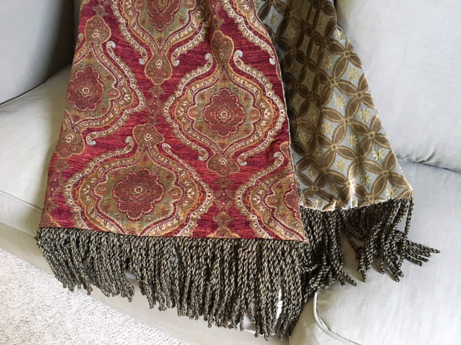 Majestic Maroon Throw Blanket Royal Throws Red Moroccan