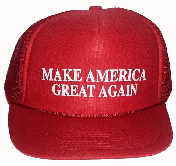 Make America Great Again Red Mesh Trucker Hat Cap By Thatsradcom 