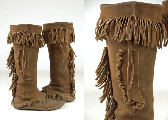 moccasin boots with knife sheath