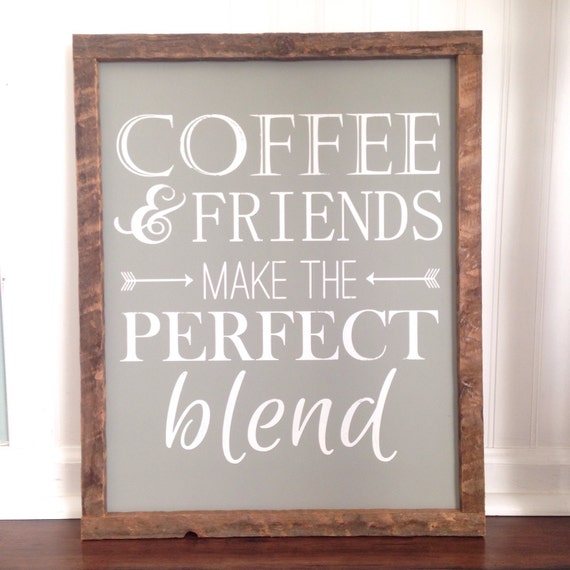 Coffee and friends make the perfect blend. by angtiques on Etsy